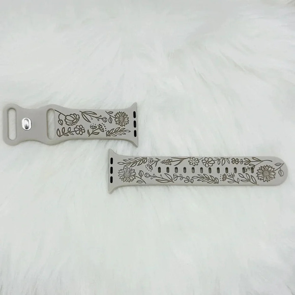 Floral Design Apple Watch Bands  42mm 44mm 45mm 49mm Bundle 1 - Picture 3 of 7